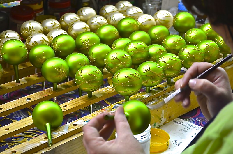 décorations de Noël en verre boules de Noël producteur de décorations Pologne
