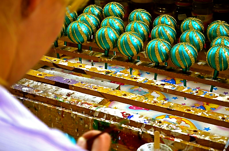 décorations de Noël en verre boules de Noël producteur de décorations Pologne